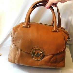 Coach Handbag Beautiful Carmel Bag Beige Khaki Brown Leather Gold Hardware